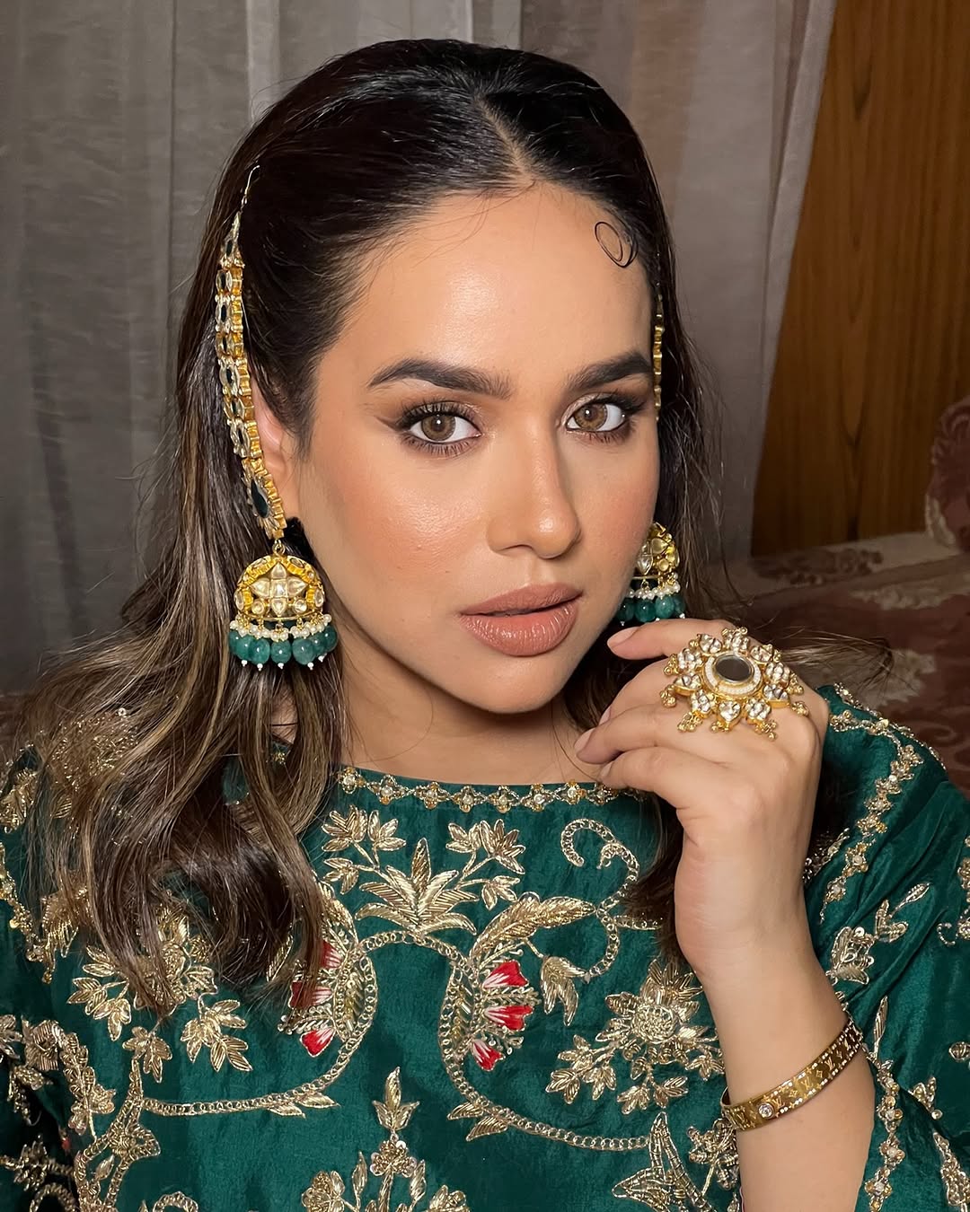 Sunanda Sharma in Sahara Earrings