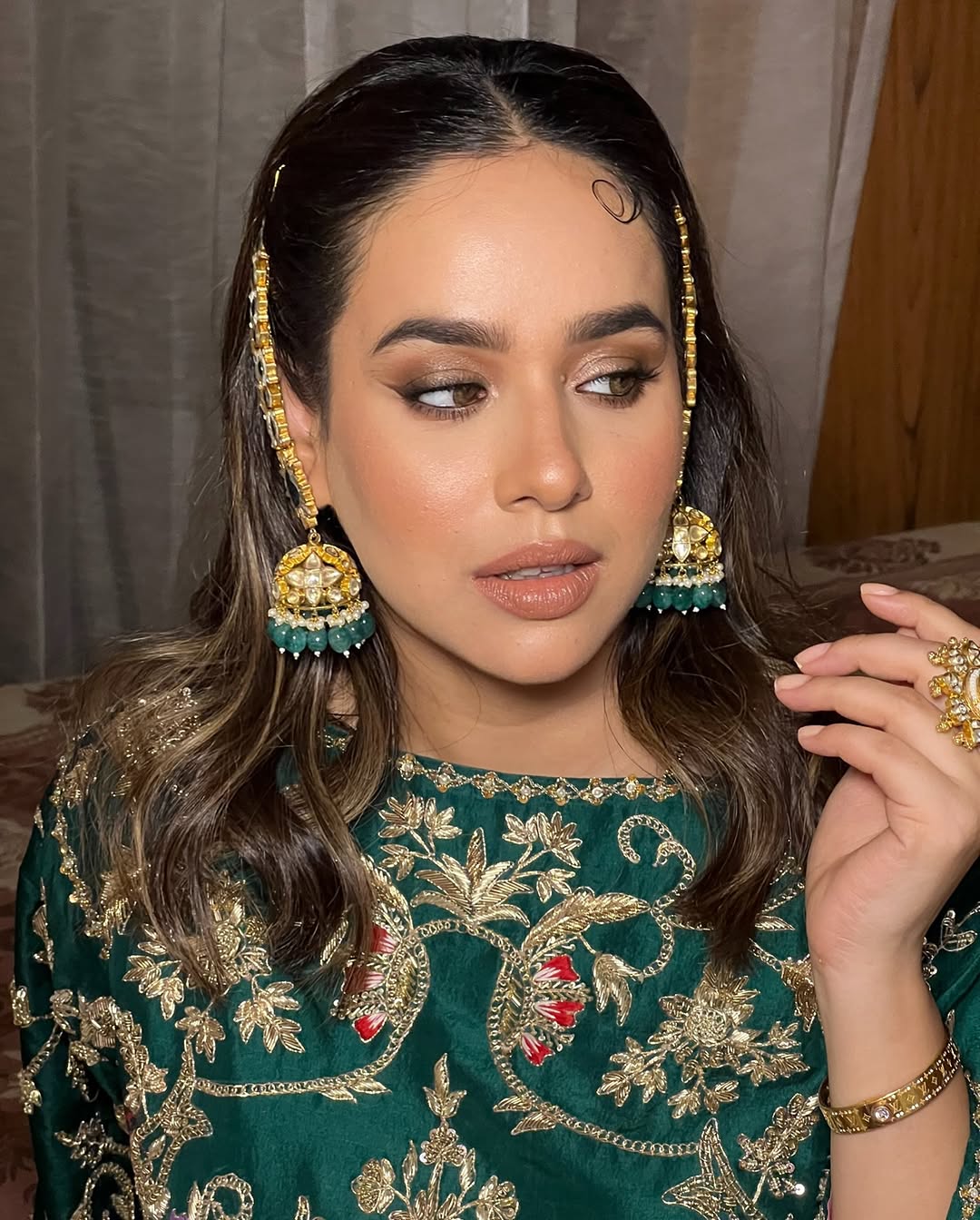 Sunanda Sharma in Sahara Earrings