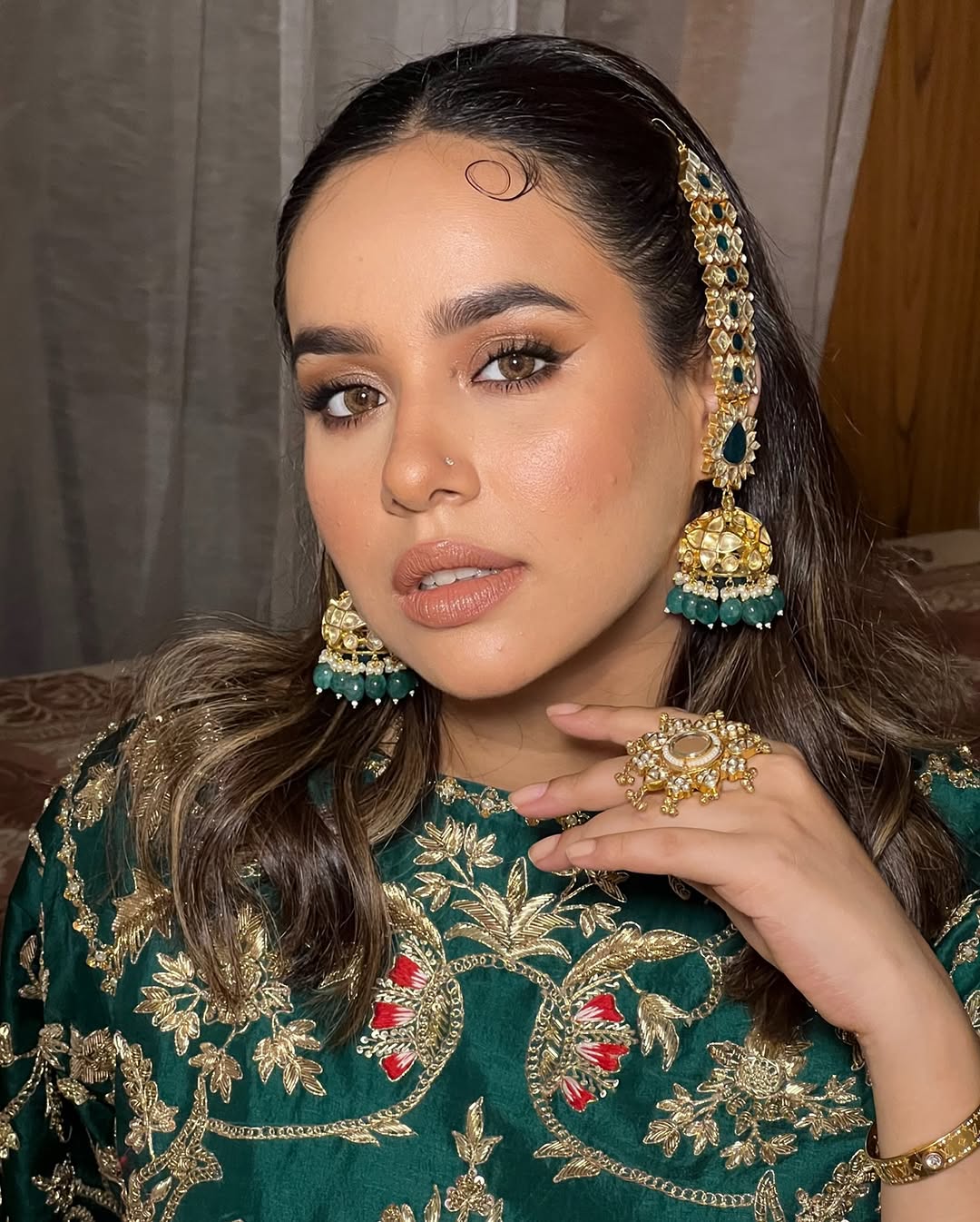 Sunanda Sharma in Sahara Earrings