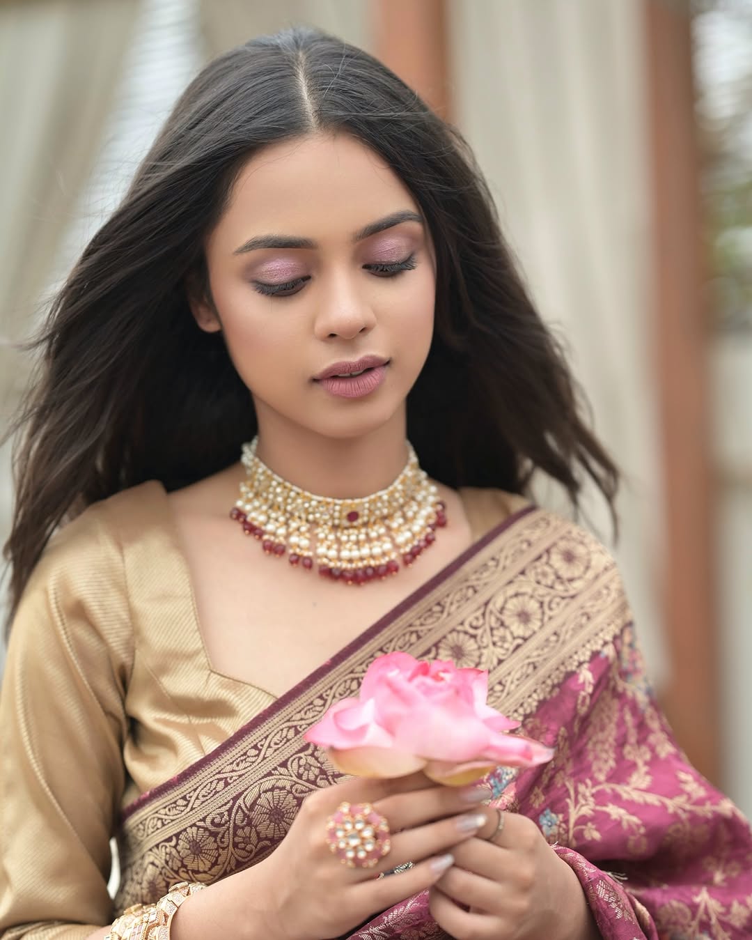 Nitanshi Goel in Akira Necklace Set