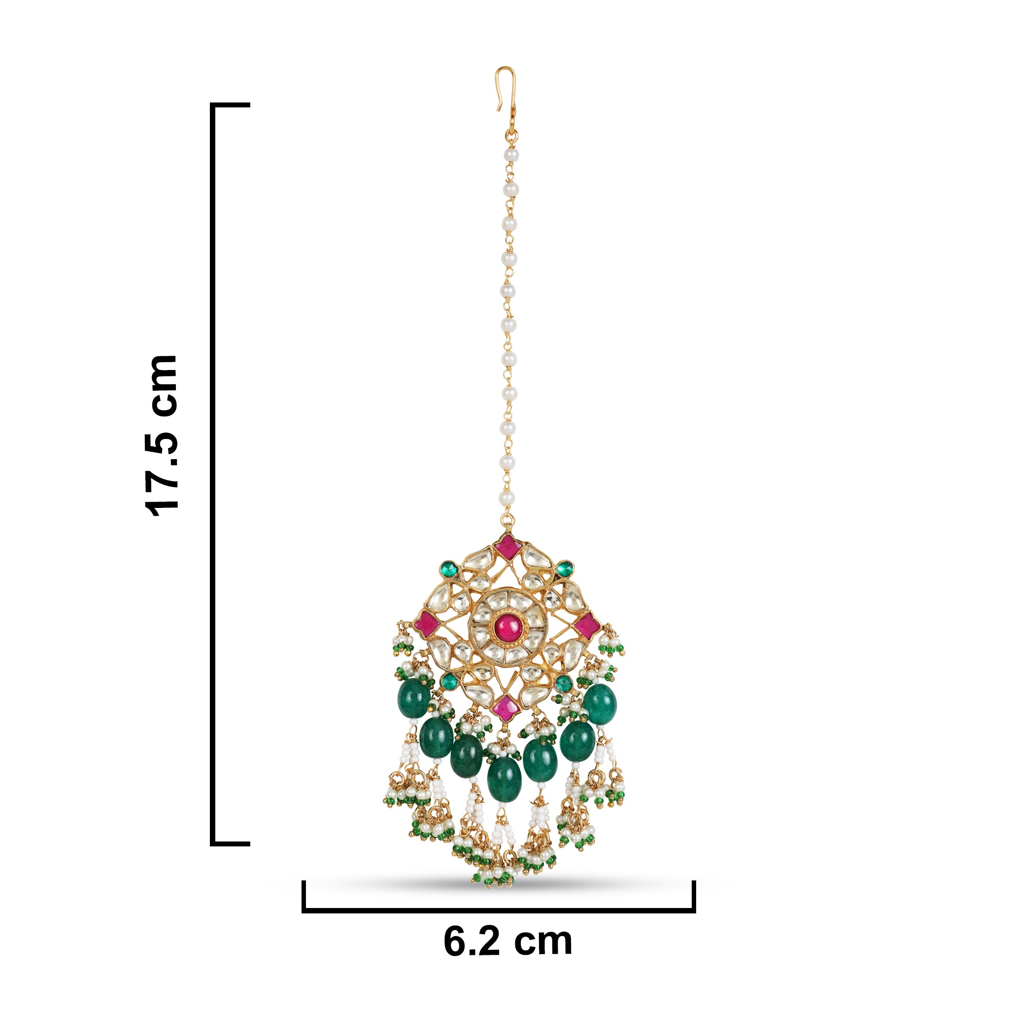 Monisha Earrings & Teeka Set