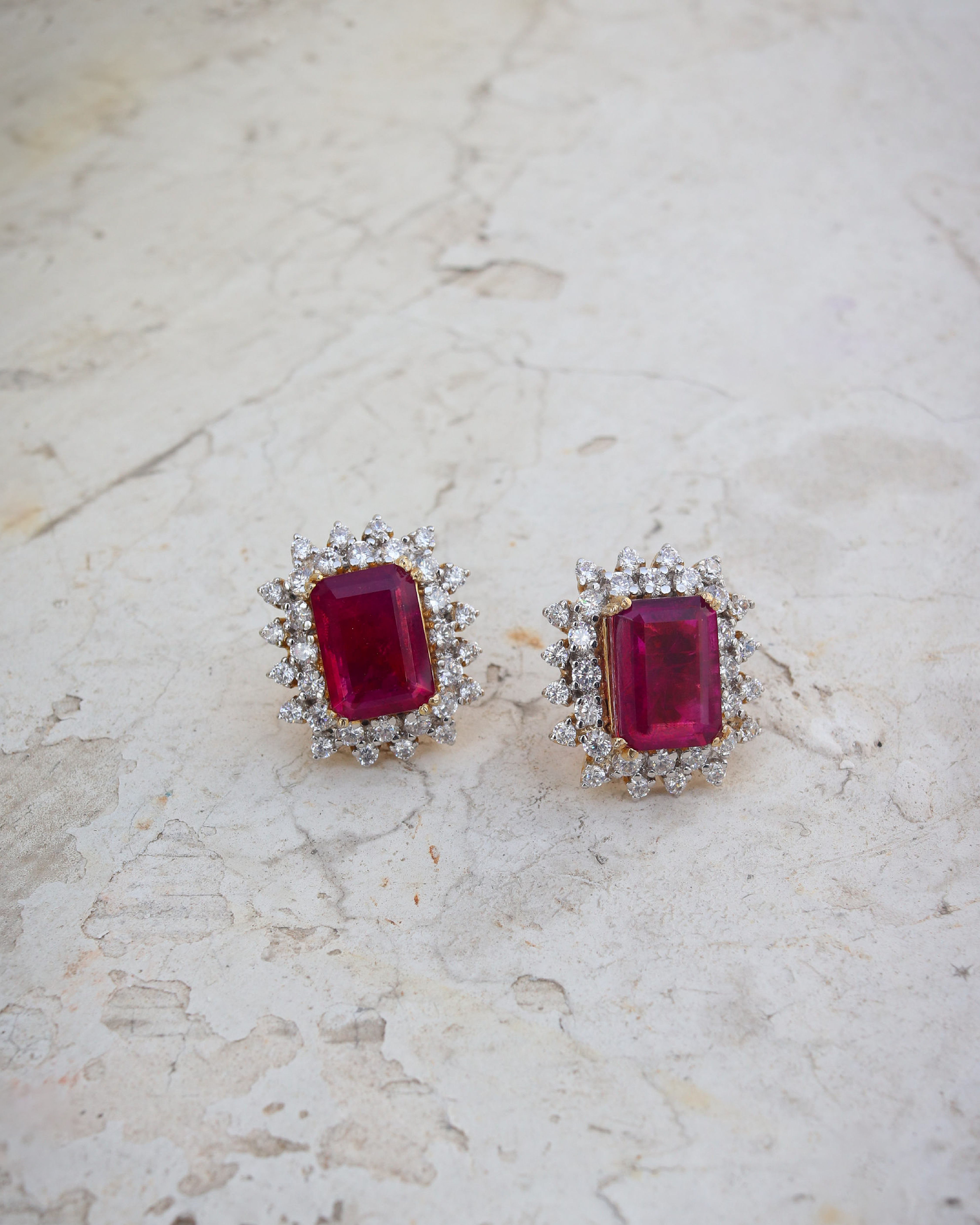 Nora Studs - Red