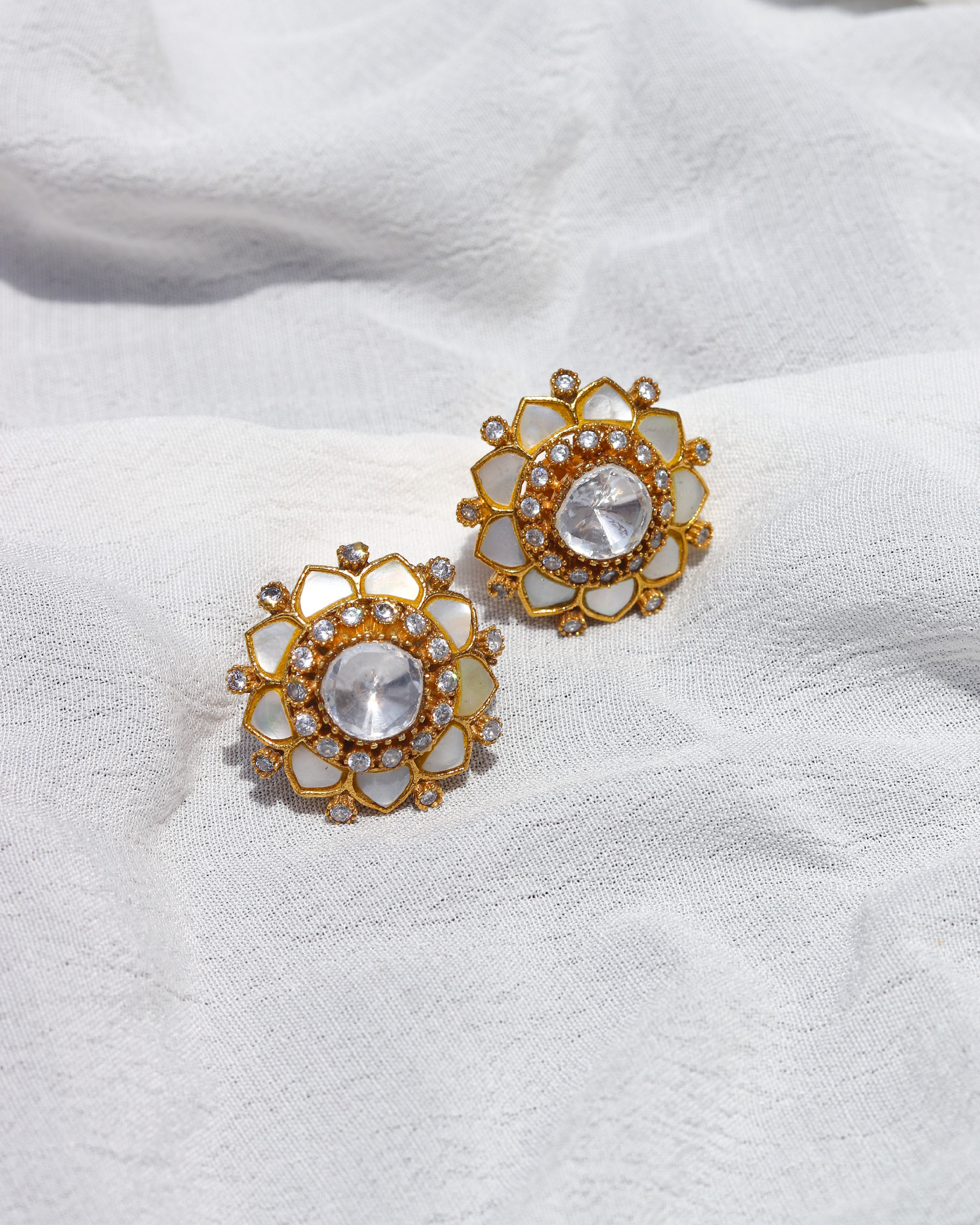Kimaya Studs - Mother of Pearl