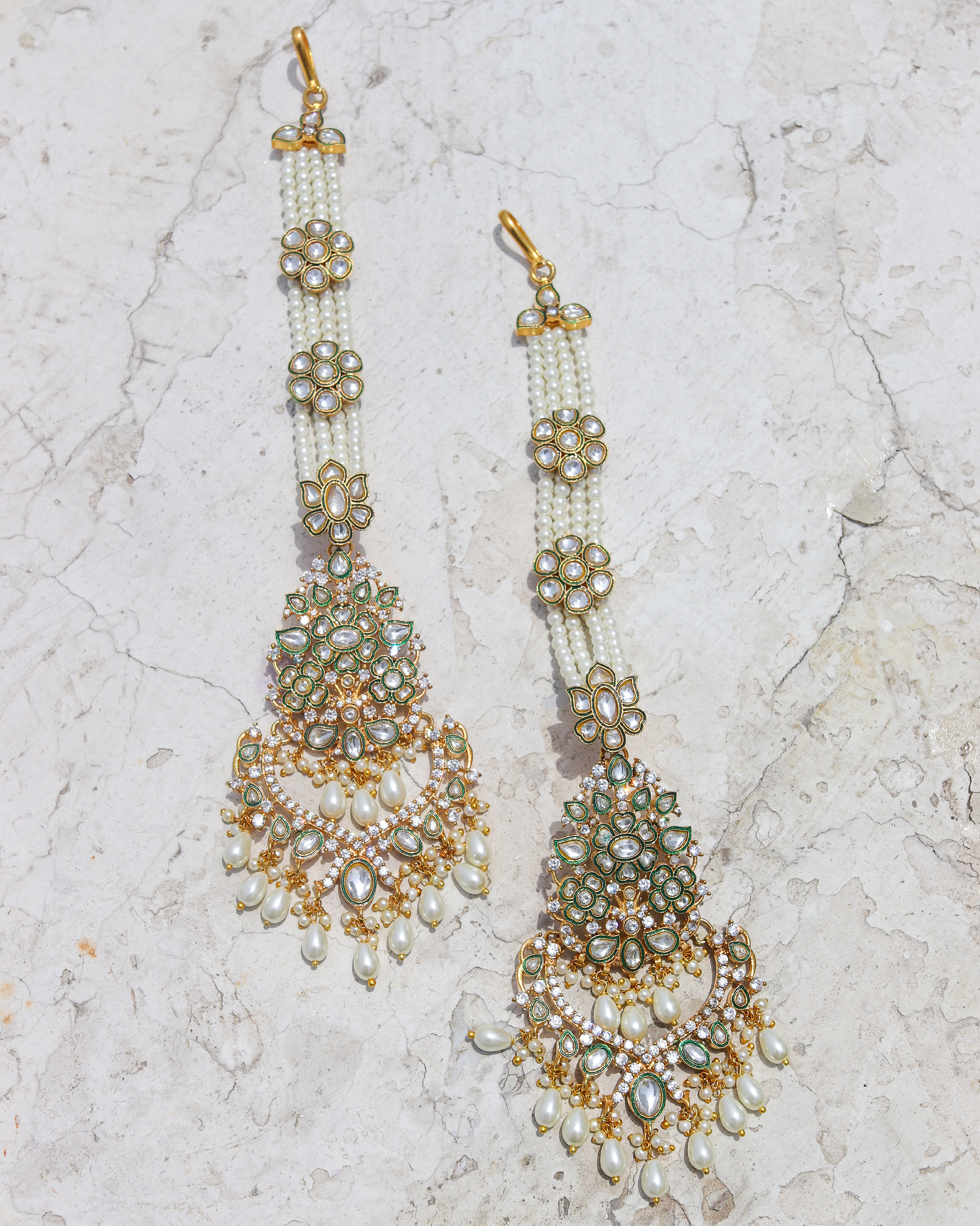 Roja Earrings - Green
