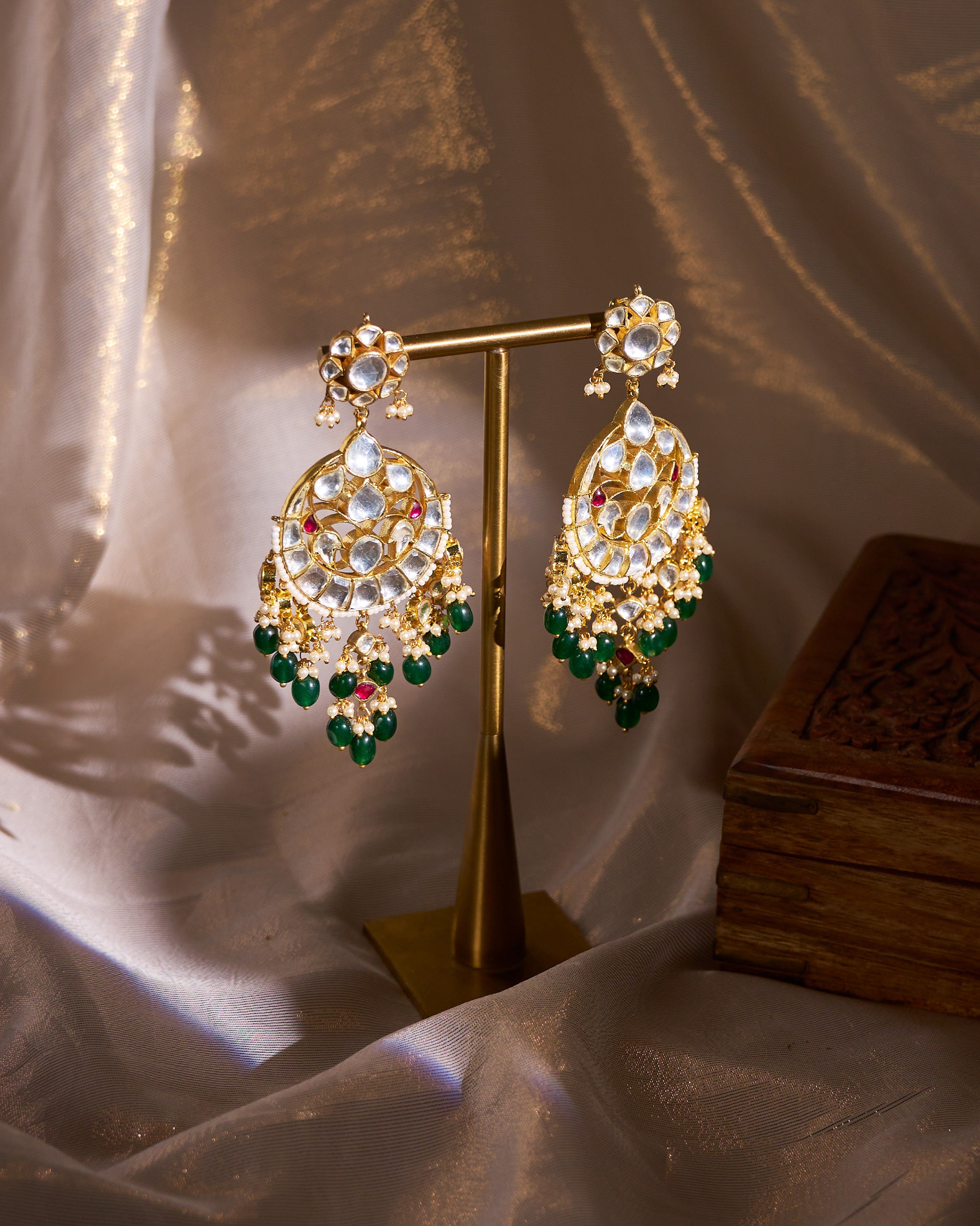 Vishaka Earrings & Teeka Set