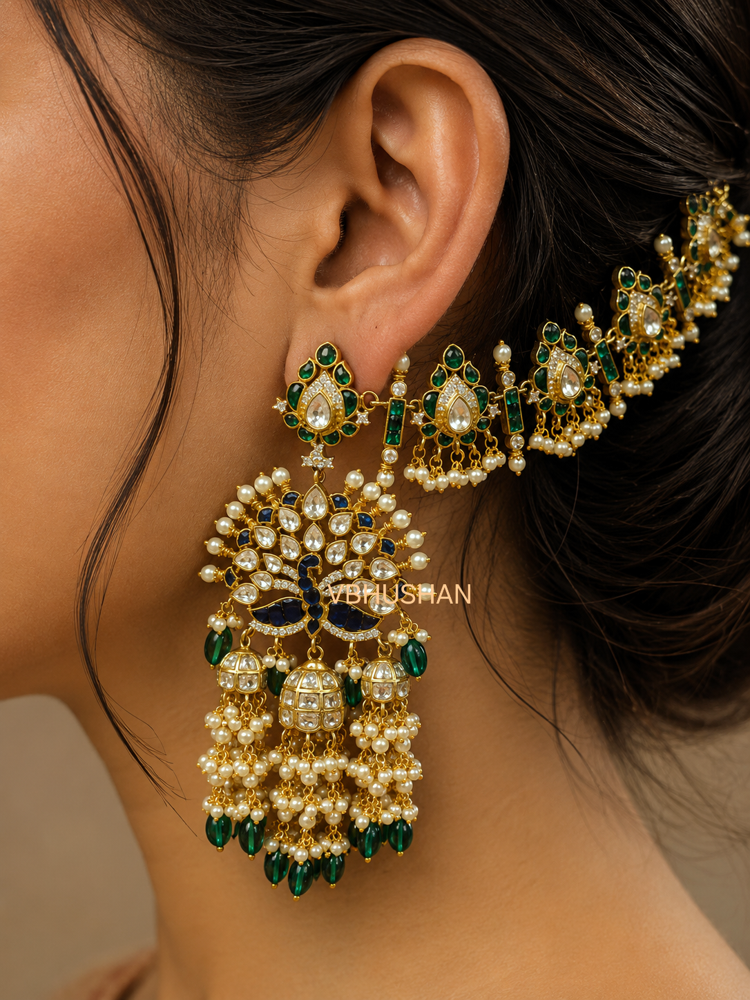 Nyra Earrings - Green