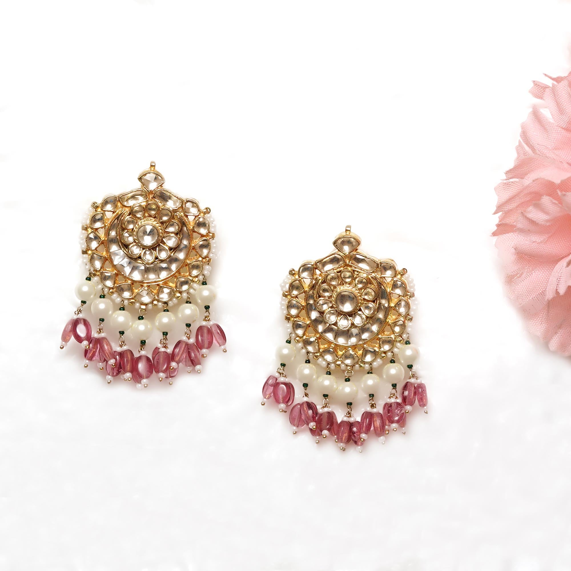 Mishti Studs - Pink