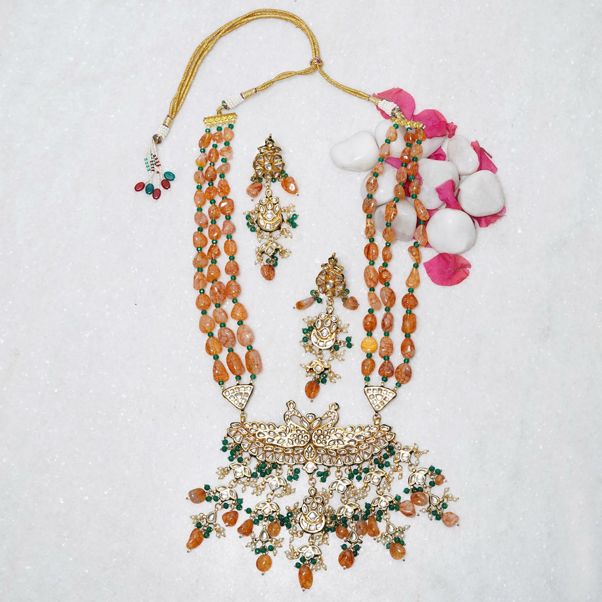 Shama Peacock Necklace Set