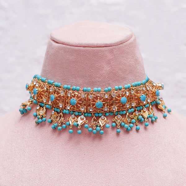 Afsha Necklace Set - Turquoise