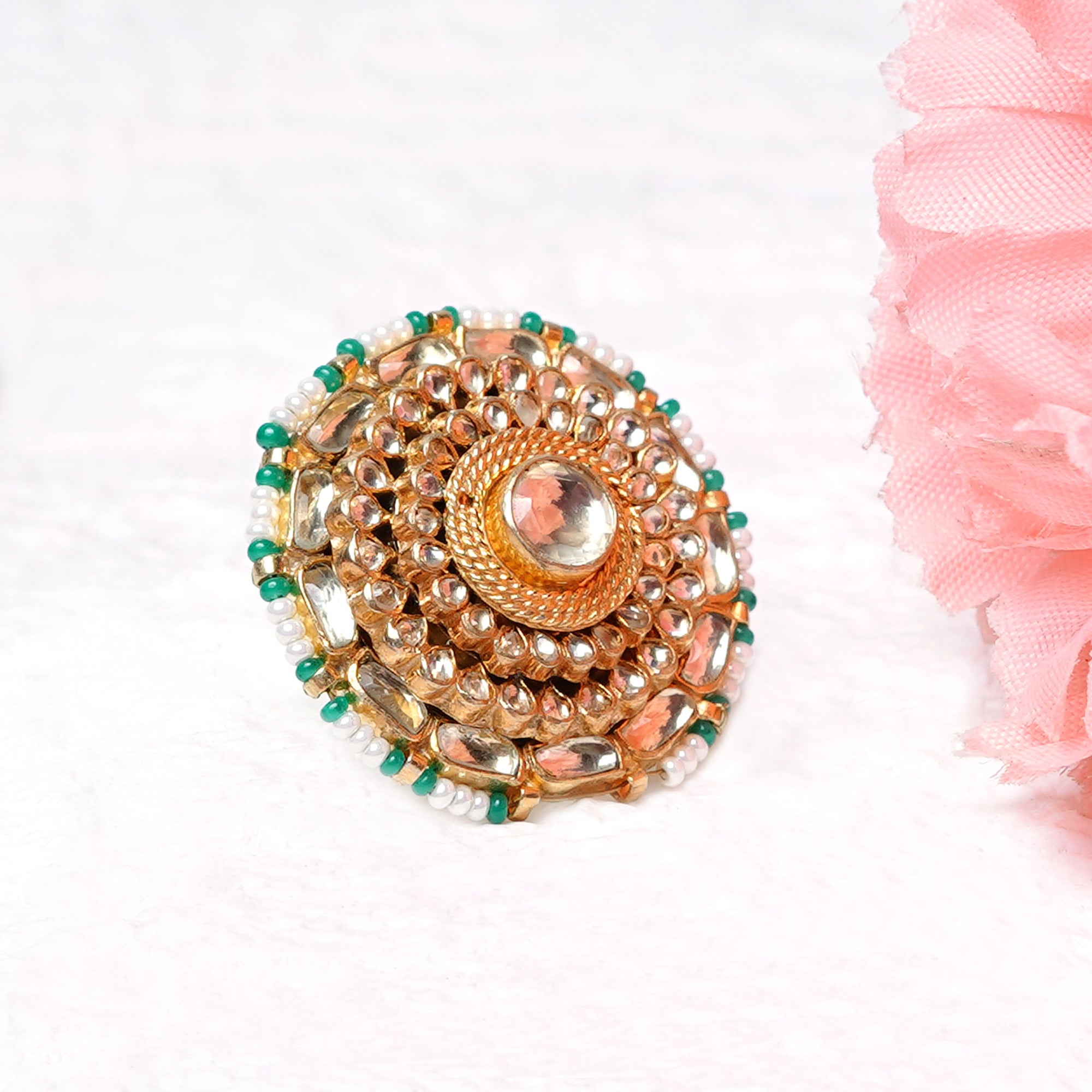 Surajmukhi Gold Plated Ring