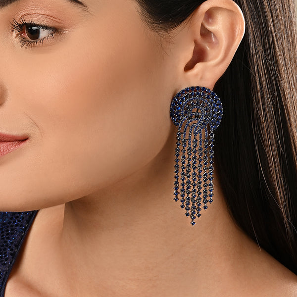 Anika Earrings - Blue
