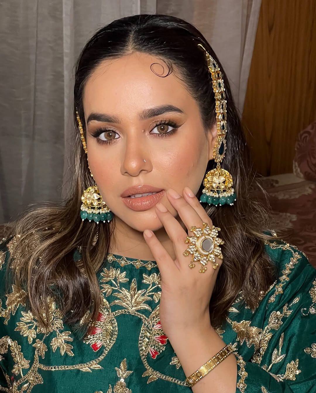Sunanda Sharma in Sahara Earrings