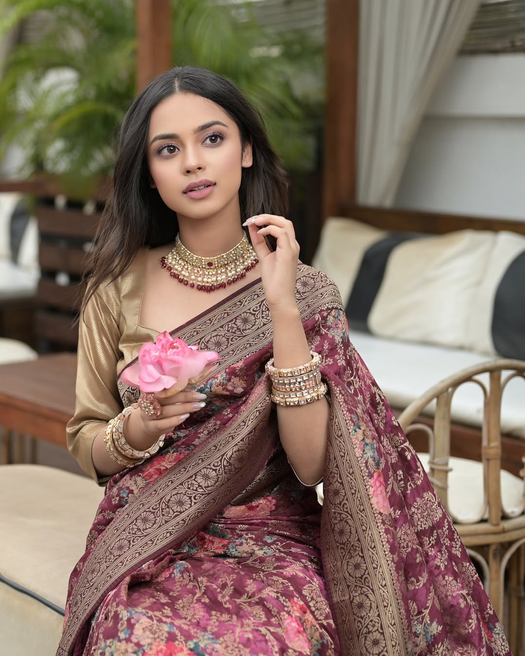 Nitanshi Goel in Akira Necklace Set