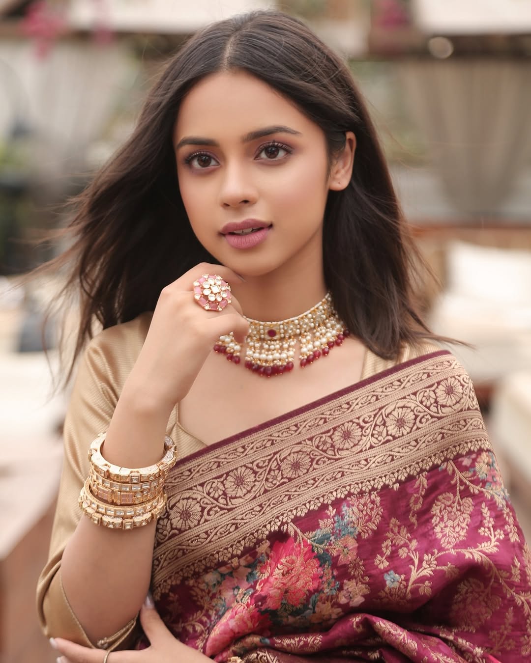 Nitanshi Goel in Akira Necklace Set