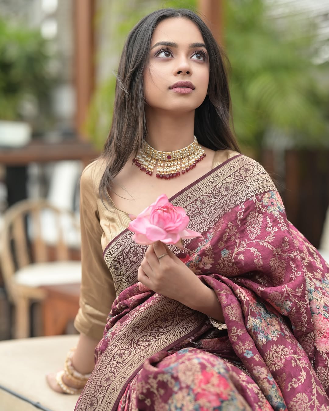 Nitanshi Goel in Akira Necklace Set