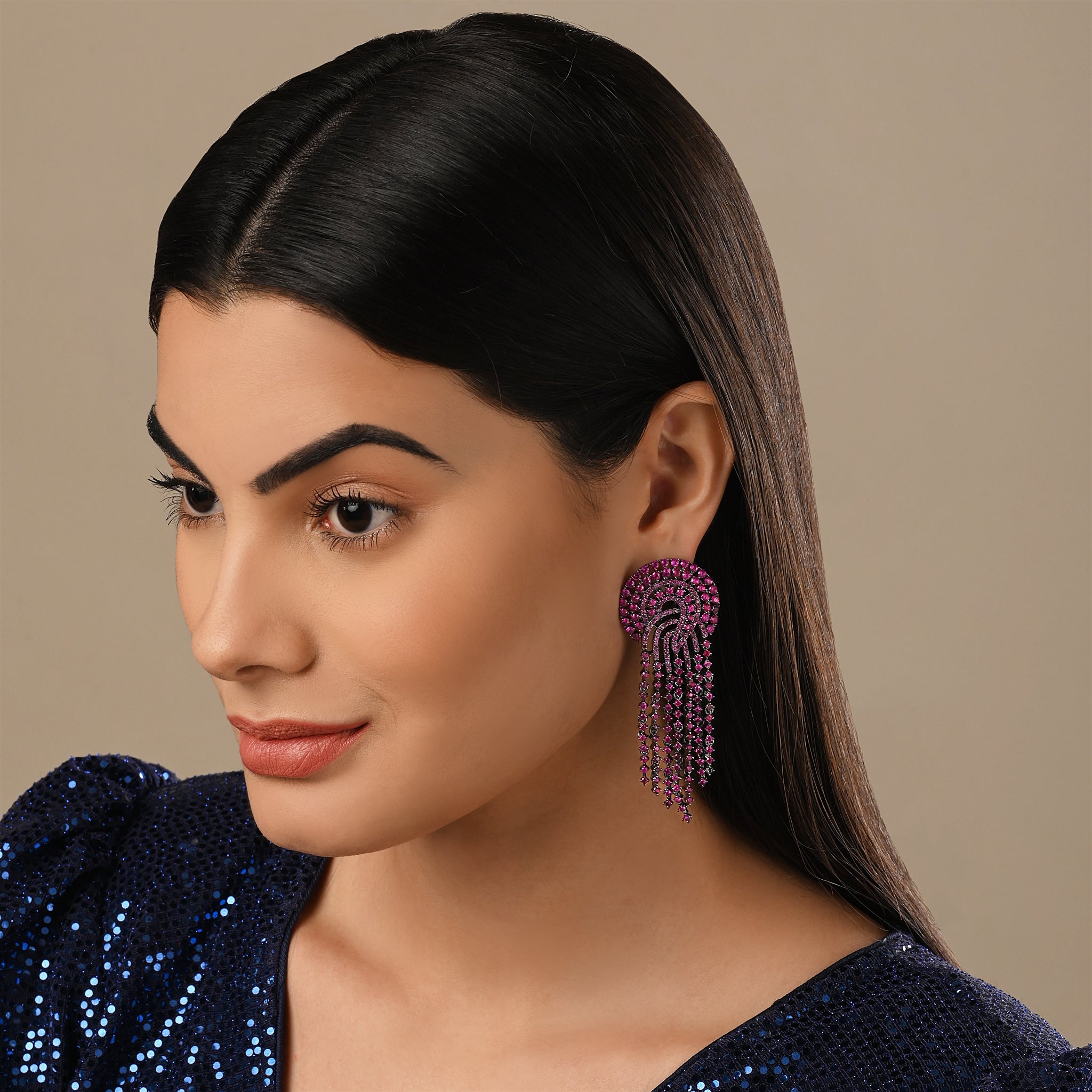 Anika Earrings - Pink