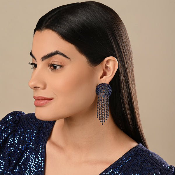 Anika Earrings - Blue