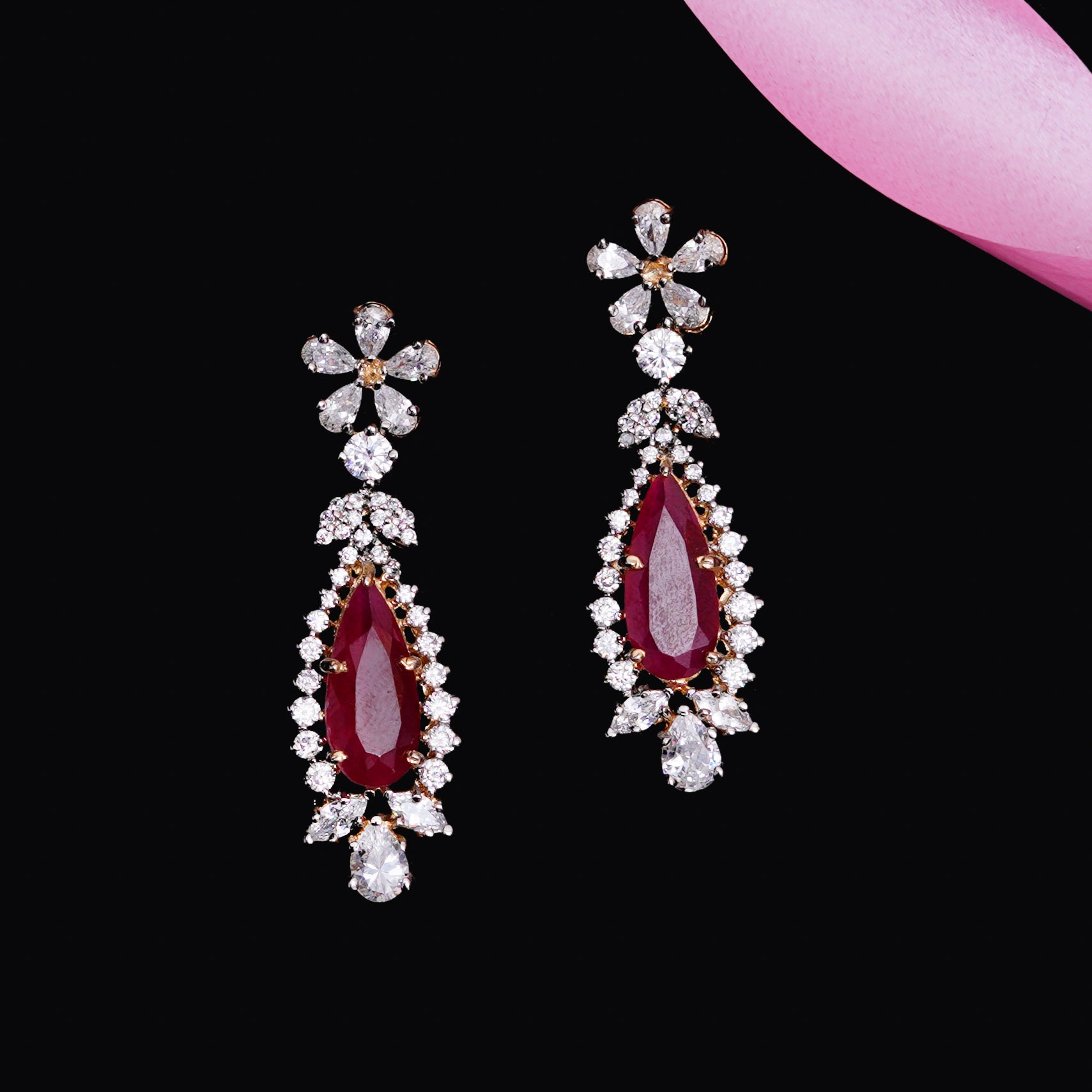 Zoey Earrings - Red