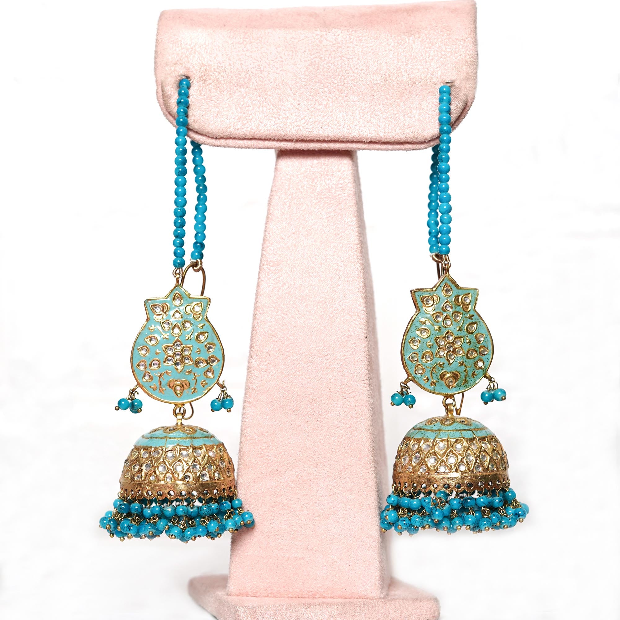 Gulrez Jhumka - Turquoise