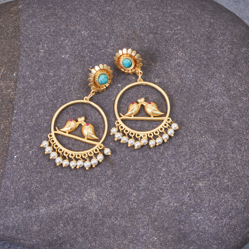 Birdie Earrings - Turquoise