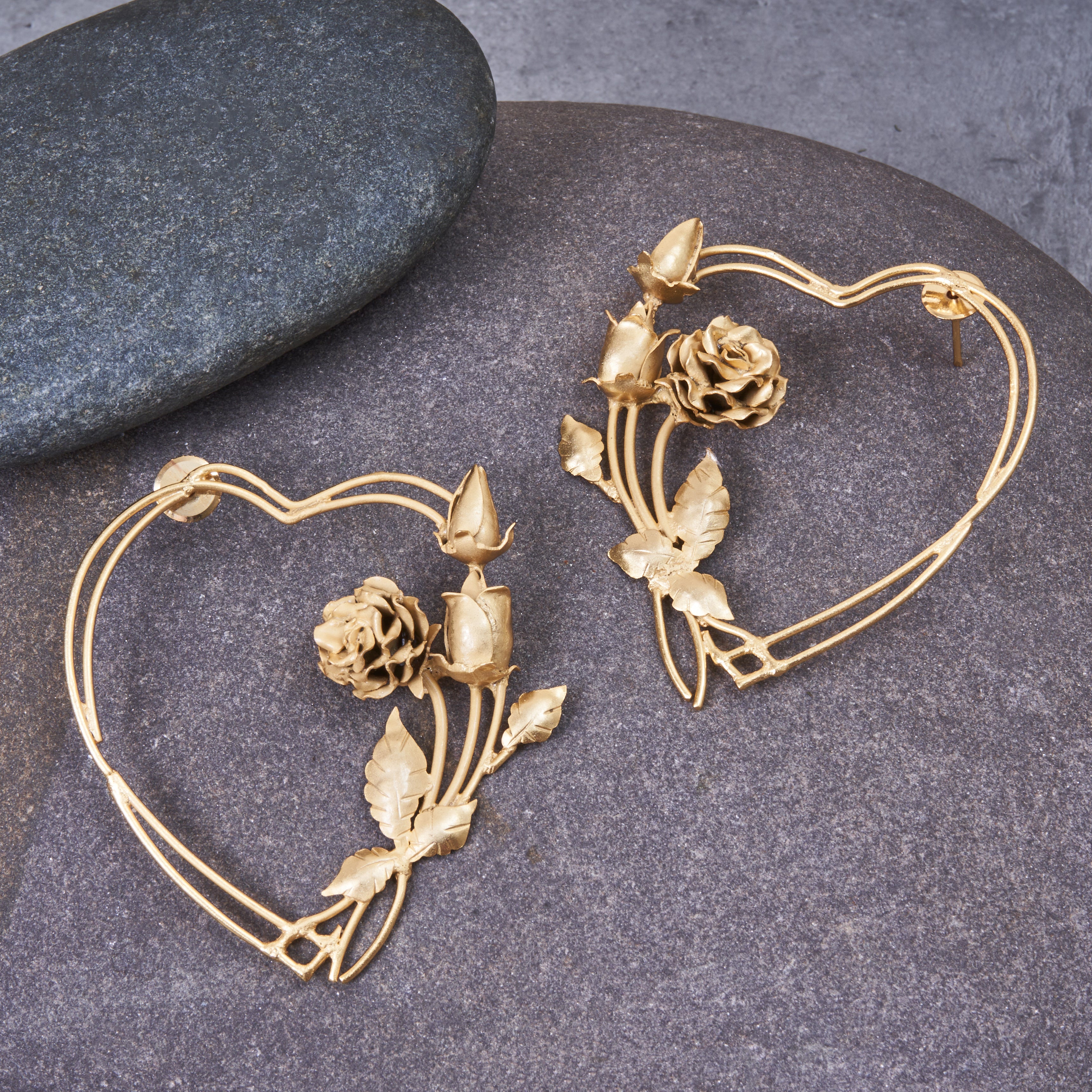 Bougainvillea Heart Earring