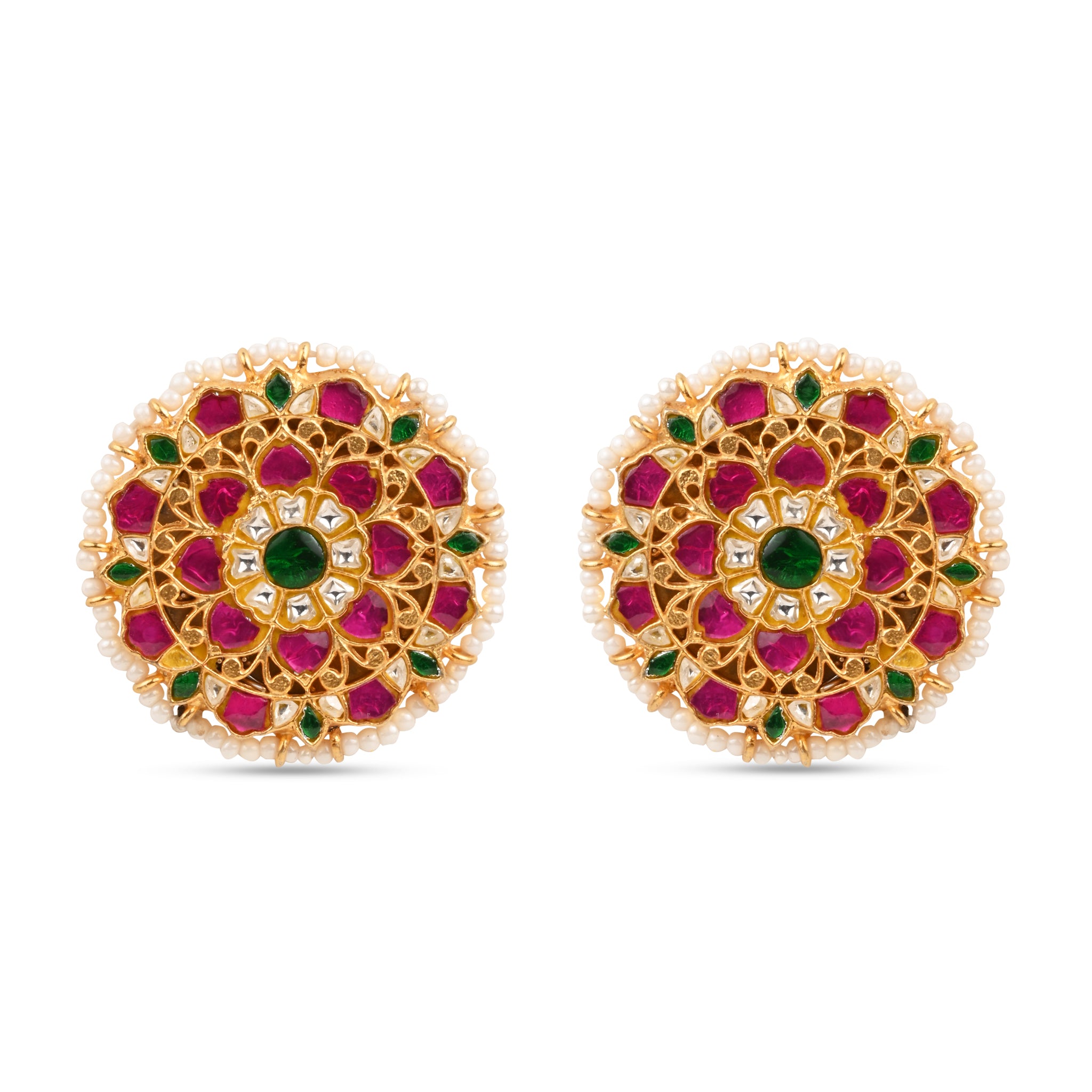 Mihika Earrings - Pink