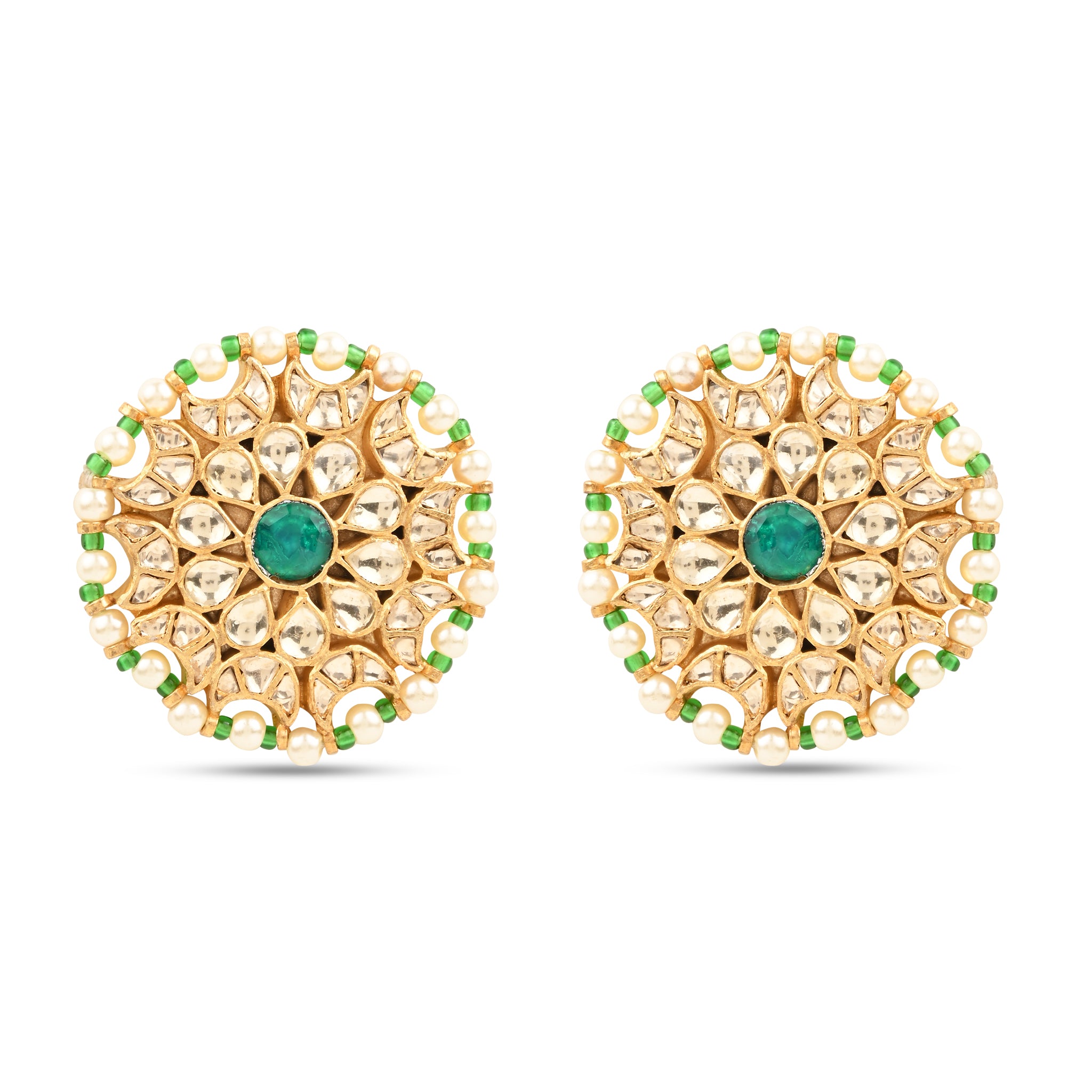 Neesha Earrings - Green