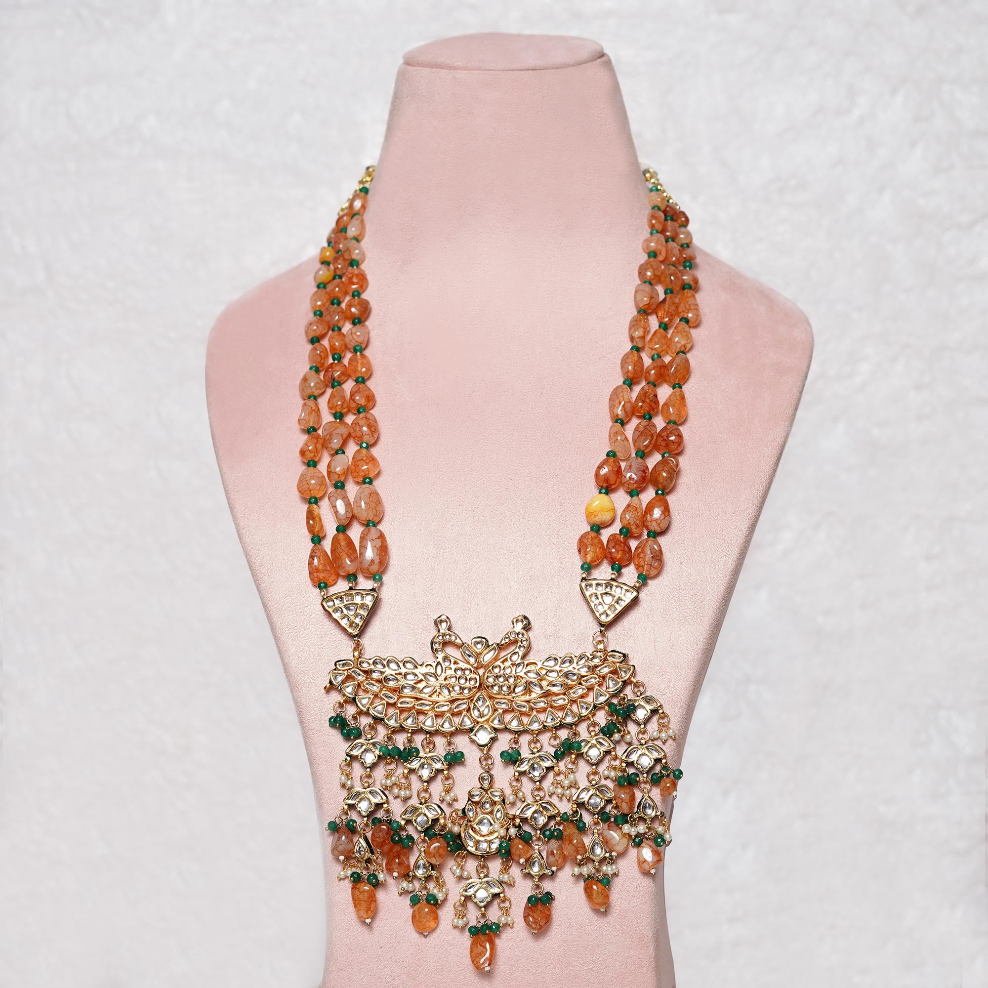 Shama Peacock Necklace Set