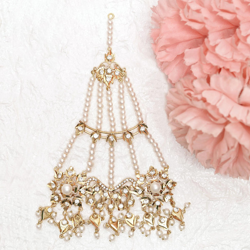 Afsha Necklace Set - Pearls