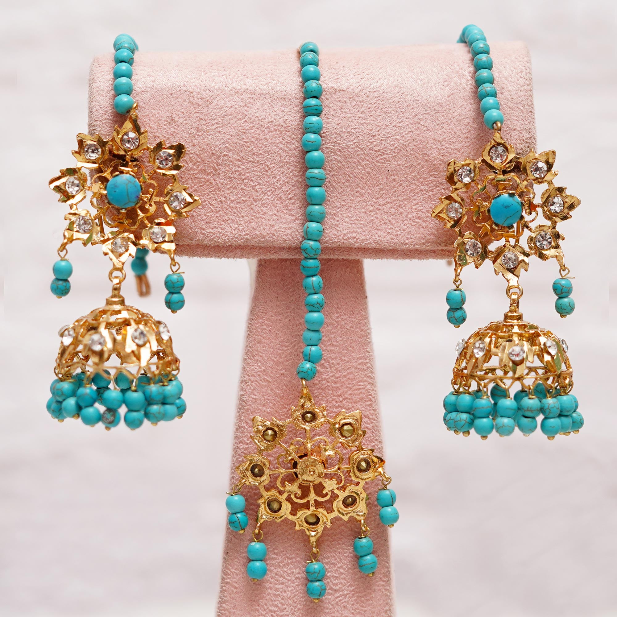 Afsha Necklace Set - Turquoise