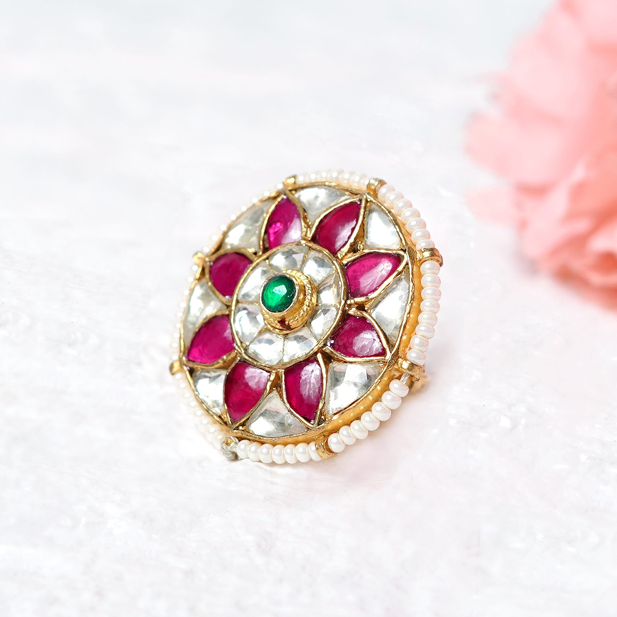 Rani Gold Plated Ring